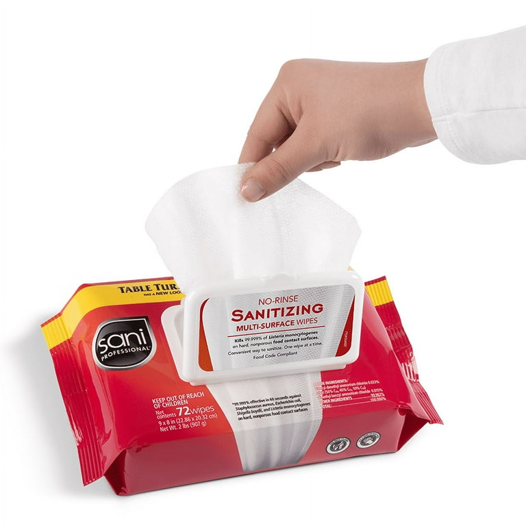 Firm Grip Pro Cleaning Disposable Hand Sanitizing Wipes 2pack (200 Total)  for sale online