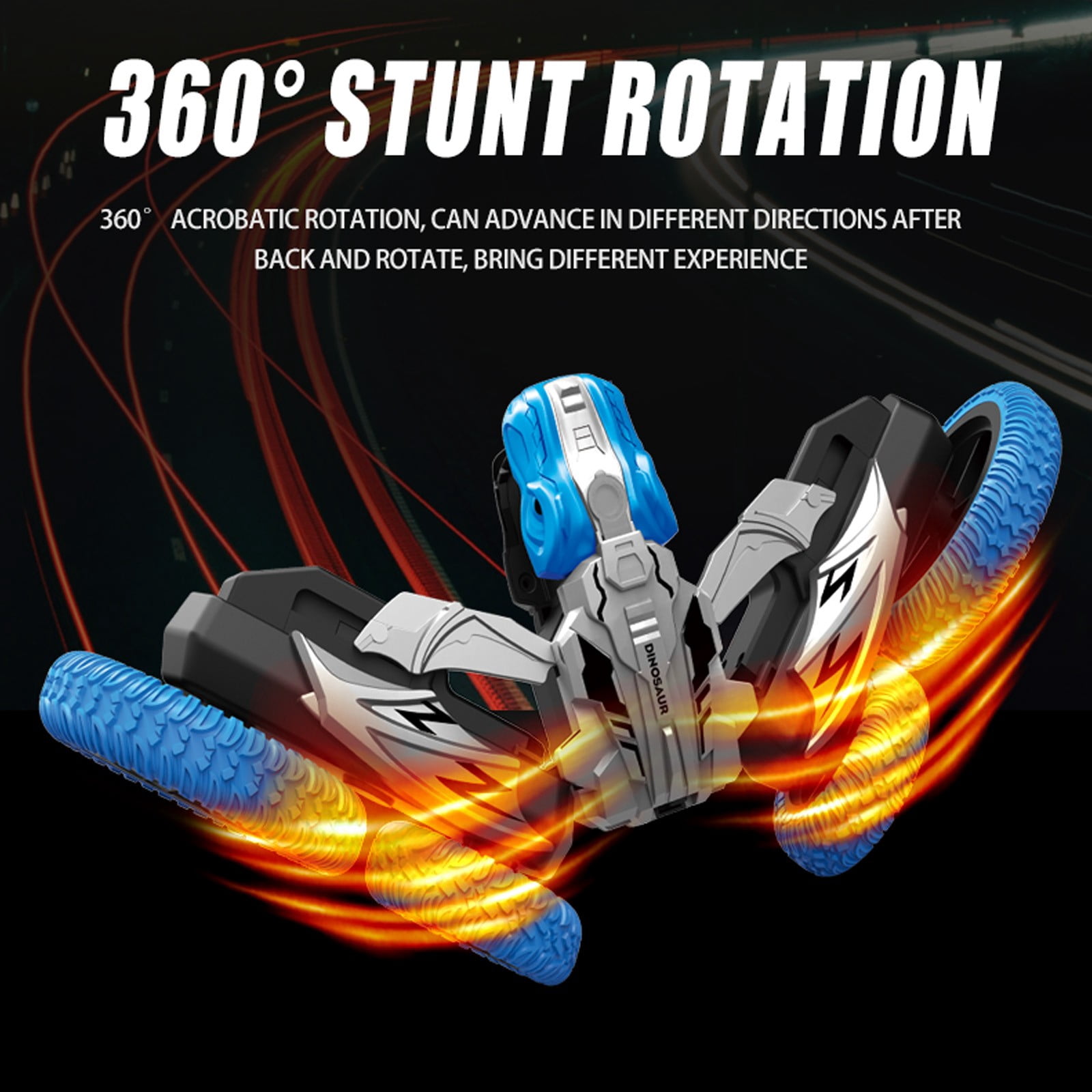 Toys 50% Off Clearance! Lksixu 2.4G Remote Control Spray Stunt Car Toys 360 Stunt Rotation Water Sprayer Light Music Dance Double Side Roll Car Rc Car Gifts for Christmas Birthday