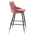 thumbnail image 4 of Modway Adorn Performance Velvet Bar Stool in Dusty Rose, 4 of 9