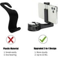 thumbnail image 2 of ThrottleT-Upgraded 2 Pack Car Headrest Hidden Hook 2 in 1 Car Seat Hooks with Phone Holder for Purse, Backpacks,Toys,and Even Bottle Storage Organizer (Silver), 2 of 7