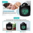 thumbnail image 4 of Reloj Electrónico de Proyección Reloj Inglés, Reloj de Proyección Reloj Despertador Multifunción, Reloj Despertador de Proyección LCD Negro, 4 of 5