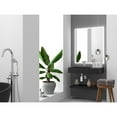 thumbnail image 3 of Castello USA Left Basin Wall-Mounted  Single Bathroom Sink in Black, 3 of 8