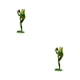 thumbnail image 1 of Naiovety Estatuilla de rana hecha a mano elegante para decoración del hogar con estilo decoración del hogar decoración de jardín, 1 of 4