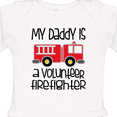 thumbnail image 4 of Inktastic Volunteer Firefighter Daddy Boys or Girls Long Sleeve Baby Bodysuit, 4 of 5