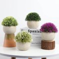 thumbnail image 1 of 4 paquetes de plantas falsas pequeñas plantas artificiales en maceta para el hogar, oficina, granja, baño, decoración interior, 1 of 5