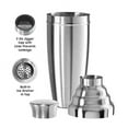thumbnail image 3 of Oggi Stainless Steel Jumbo Party Cocktail Shaker (1.75 lt, 60 oz), 3 of 10