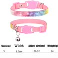 thumbnail image 4 of Mumup 1Pack Cat Collar Breakaway Bling Diamond Rhinestone with Bell Adjustable for Cats and Kitten Girl boy, 4 of 6