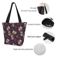 thumbnail image 4 of Disketp Roses Skulls for Women’s Casual Shoulder Tote Bag Cross-body Handbags for Shopping, Travel and Daily Use, 4 of 6