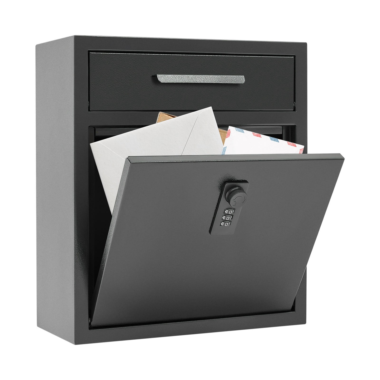 Mailbox, Wall-mounted Mailbox, Mailbox With Combination Lock for Residential Areas, Residential Buildings, Apartments, Commercial Residences (10.51*4.72*12in)