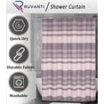 thumbnail image 6 of (5 pack) Ruvanti Shower Curtains 72x72 inch Polyester Cotton Blend, Bathroom Shower Curtain Aspid Grey Strip. Fabric Shower Curtain Set, Washable, Quick Dry, Water Resistant for Home, Farmhouse Shower Curtain, 6 of 8