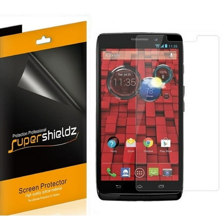 [6-pack] Supershieldz for Motorola Droid Maxx (Verizon) Screen Protector, Anti-Bubble High Definition (HD) Clear