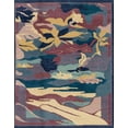 thumbnail image 1 of Ahgly Company Indoor Rectangle Abstract Plum Purple Abstract Area Rugs, 7' x 10', 1 of 6