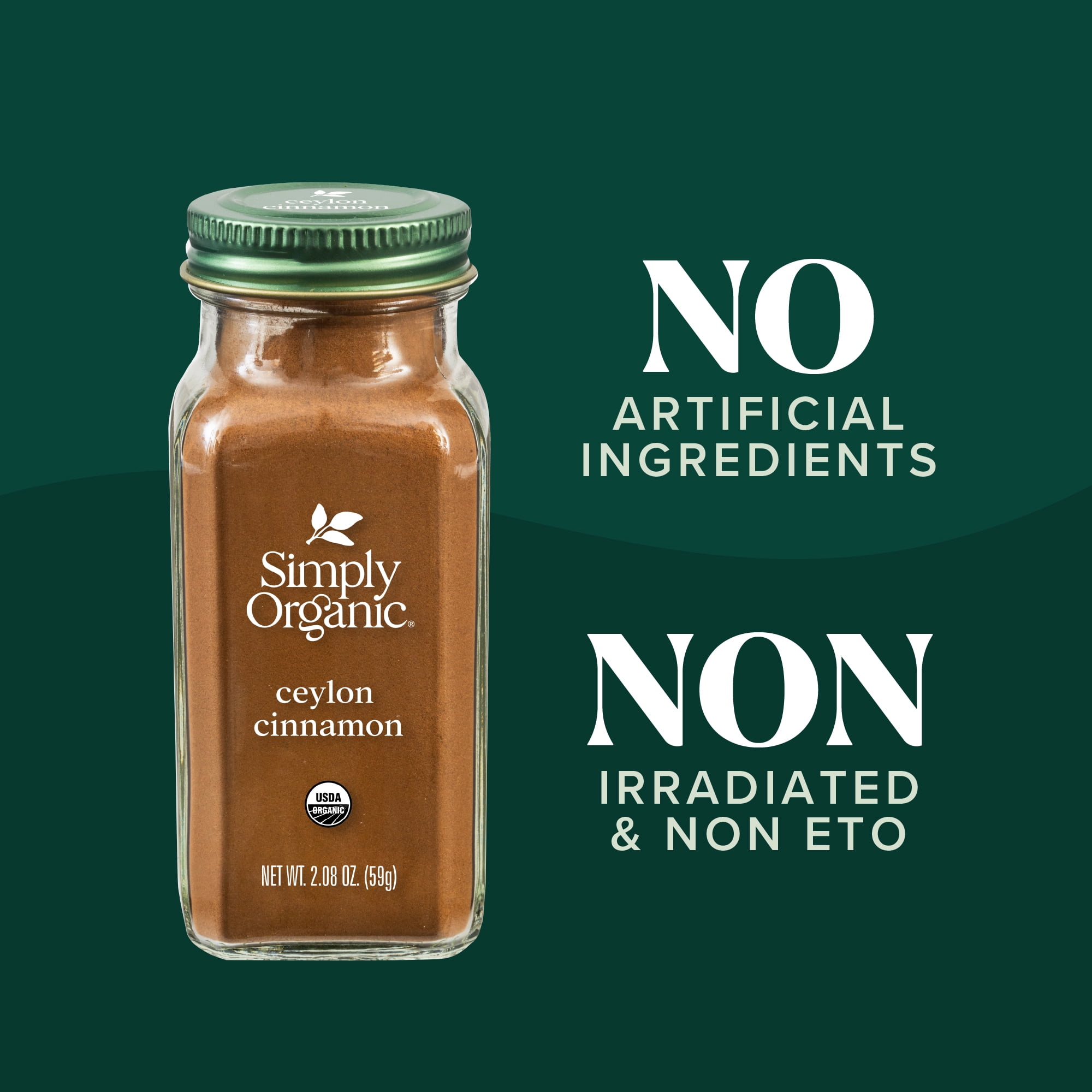 Simply Organic Ceylon Cinnamon Ground Certified Organic 2.08 oz. Bottle