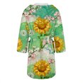 thumbnail image 5 of MEICHEN Plush Fleece Robe for Women Long Floral Print Flannel Hooded Bathrobe Plus Size Women's Loungewear, 5 of 5