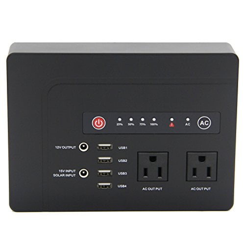 Powkey 200Watt Portable Power Bank with AC Outlet for Camping 42000mAh Power Supply for CPAP ,2