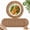Natural, variant on Round Woven Placemats, Natural Braided Table Mats, 12.5Inch, Set of 10, Rustic Farmhouse Dining Table Decor