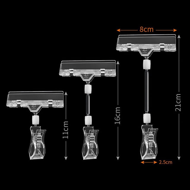 Etiqueta de clip publicitario, etiqueta de precio, etiqueta de doble cabezal, etiqueta de supermercado, clip publicitario mecánico para pulgar