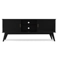 thumbnail image 3 of Simpli Home Draper 60 inch Wide Solid Wood Mid Century Low TV Stand in Black For TVs up to 65 inches, 3 of 12