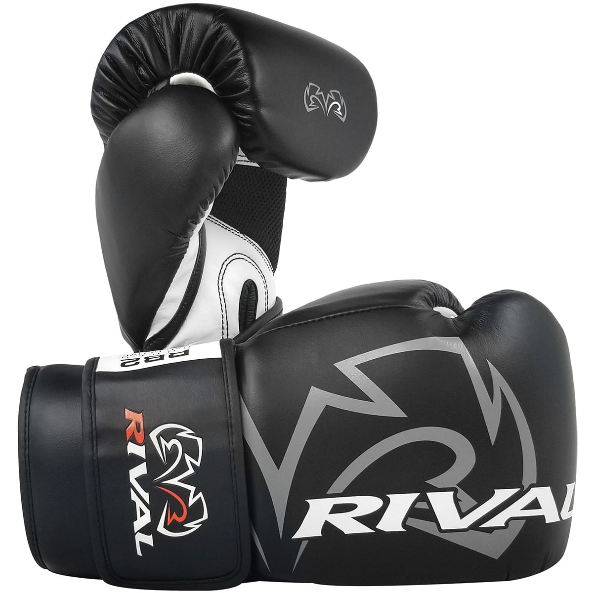 Black Rival Boxing Hook and Loop Super Bag Boxing Gloves 