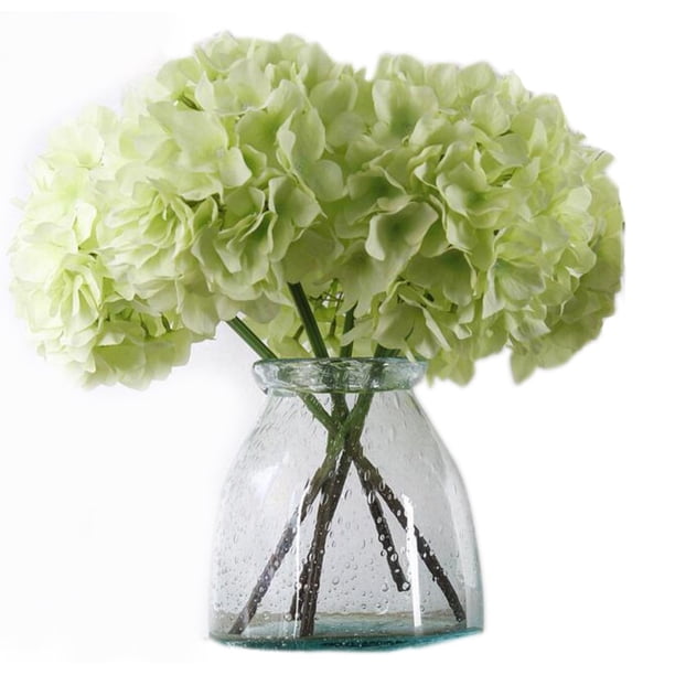 Flores de hortensia artificiales, Meiwo 2 piezas Flores de seda de hortensia falsas para brillar el arreglo de la escena de su boda y la decoración de la fiesta en el hogar (azul) Zhivalor SNFLD1758