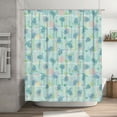 thumbnail image 5 of Rateoe Sea Turtle Shower Curtain - Fancy Bathroom Shower Curtain Sets - Waterproof Shower Curtain with Hooks with 12 Plastic Hooks 72x72 Inches, 5 of 5