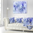 thumbnail image 2 of Designart Light Blue Fractal Glass Texture - Abstract Throw Pillow - 18x18, 2 of 4