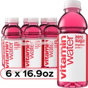 (2 Pack og 6 Count) vitaminwater Power-C Zero Sugar Dragonfruit Flavored Water Beverage, 16.9 fl oz, 6 Pack
