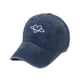 thumbnail image 1 of Gorra de béisbol vintage de algodón lavado con bordado en forma de corazón, 1 of 1