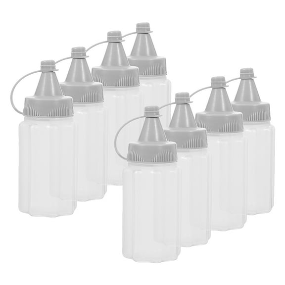 FOLOYORI Picnic Kitchen Squeeze Bottles Grey 8PCS