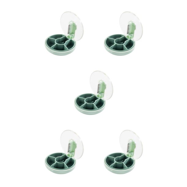 Divisor de pastillas Matsuzay Caja de Almacenamiento ABS PC Verde Claro