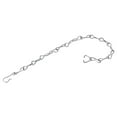thumbnail image 1 of Unique Bargains 22cm Toilet Handle Lever Flush Replacement Toilet Flapper Chain 2 Pack, 1 of 5