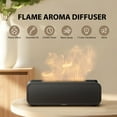 thumbnail image 5 of Noahstrong Flame Oil Diffuser Humidifier, 250ml Essential Oil Diffusers for Large Rooms, Dynamic Fire Flame Sound Pickup, Cool Mist Oil Diffuser for Home with 7 Color Lights, Remote Control, Black, 5 of 10