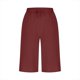 thumbnail image 3 of Pantalones Capri de Mujer Más Tamaño de Lino Recortado Suelto Ajuste Casual Capris para Verano Primavera Diario de la Playa, 3 of 7