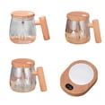 thumbnail image 3 of Cateissary Taza mezcladora eléctrica de vidrio con capacidad de apertura de boca ancha, opciones disponibles, botella exprimible sin BPA Teteras azul iridiscente, 3 of 6
