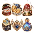 thumbnail image 2 of 2026 New Christmas Diamond Painting Suncatcher Kit, 6Pc Acrylic DIY Diamond and Pearl Art Painting, Mini Crystal Art Hanging Ornament Kit, Xmas Decorations for Home Wall Tree and Gift, 2 of 4