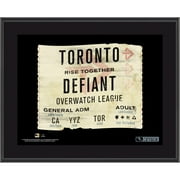 Angle View: Toronto Defiant Fanatics Authentic 10.5" x 13" Overwatch League Hometown 2.0 Sublimated Plaque
