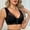 Black, variant on SCSAlgin Women's Mesh Front Closure Halter Bra Push Up Padded Racerback Wireless Bralette