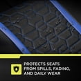 thumbnail image 4 of Auto Drive Racing Blue Faux Leather Car Seat Cover 2 Pack, Universal Fit, 4 of 9