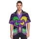 thumbnail image 4 of Camisa hawaiana de playa para hombre, con estampado 3D, holgada, de manga corta, con botones, informal, de talla grande, 4 of 5