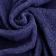 thumbnail image 4 of Cotton Terry Cloth Bathrobe for Men Women Hooded Classic Towel Full Length Robe Navy Blue One Size, 4 of 10