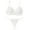 White, variant on Womens Bra and Panty Sets with Underwire Floral Lace Lingerie Set Push Up Adjustable Underwear White L