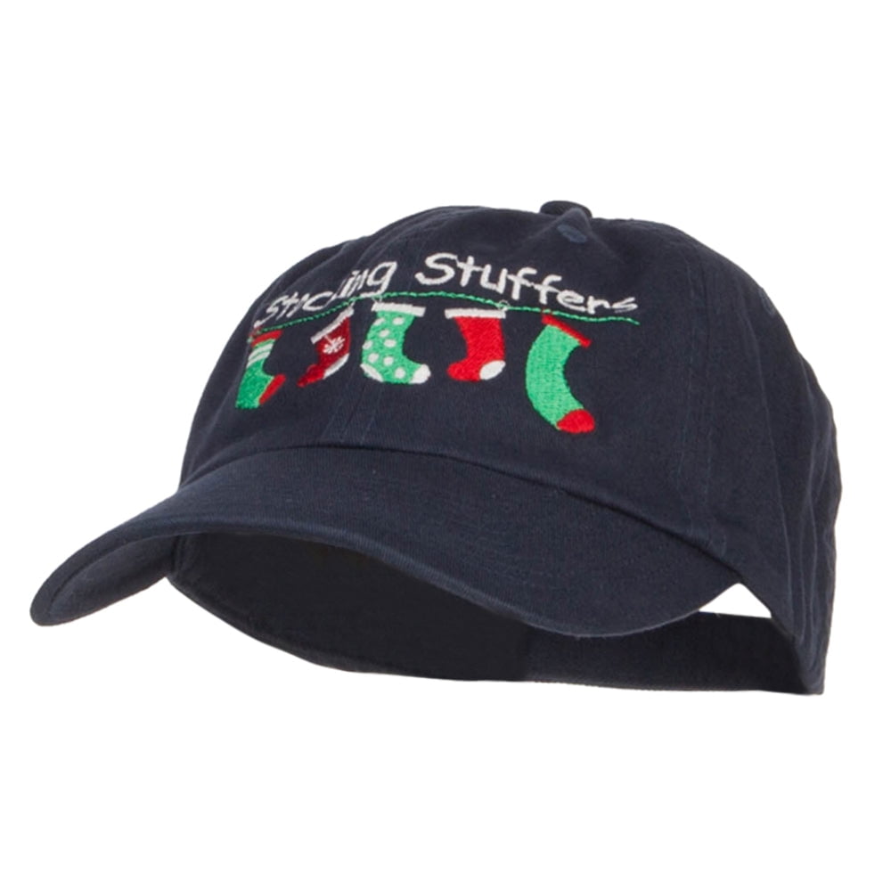 Stocking Stuffers Embroidered Low Cap - Navy OSFM