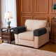 thumbnail image 1 of Funda protectora para reposabrazos de sillón, tela protectora elástica impermeable, 2 piezas, extraíble para sillón reclinable, antideslizante, Negro Macarena Funda para reposabrazos de sofá., 1 of 8