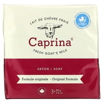 Caprina by Canus Fresh Goat's Milk Soap, Original, 3 bars 3.2 Ounces each