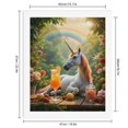 thumbnail image 2 of Paint By Numbers Kit for Adults Beginner - DIY Rainbow Drink Garden Fantasy Canvas Painting Kits for Adults, Frameless Paint By Number for Adults for Home Wall Decor 16x20 Inch, 2 of 7
