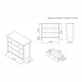 thumbnail image 2 of Bowery Hill Commode Transitionnelle en Bois à 3 Tiroirs Finition Chêne Gris, 2 of 8