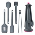 thumbnail image 1 of CAROOTU Silicone Kitchen Utensils Set Cooking Shovel Spoon Tool Non-Stick Cookware Silicone Kitchenware 6 Piece Set, 1 of 6
