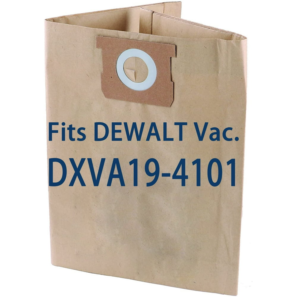 3 PCS Dust Filter Bags Replacement for DeWalt DXVA194101 Dust Bag ,FIT DEWALT 6 to 10 Gallon