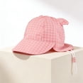 thumbnail image 3 of ROHUUQUE Kids Sun Hats UV Protection Wide Brim Boonie Hat Breathable Mesh Foldable Neck Flap Hat for Outdoor Pink, 3 of 7