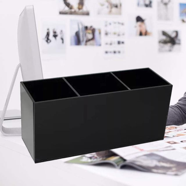 YOSADIER Caja De Almacenamiento Acrílica Para Brochas Y Cosméticos Organizador Duradero Y Espacioso